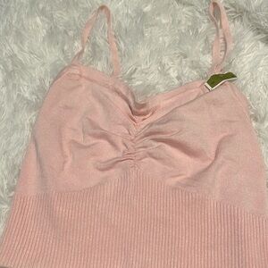 Debut girl pink crop top S/M